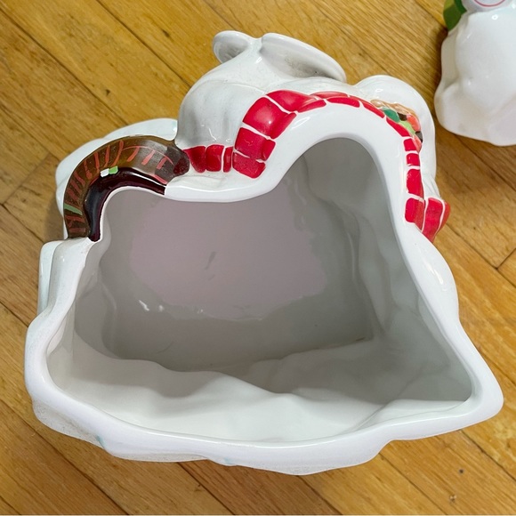 2000 COCA-COLA COKE WORK OF ART POLAR BEAR GIBSON CERAMIC COOKIE JAR - Picture 6 of 11